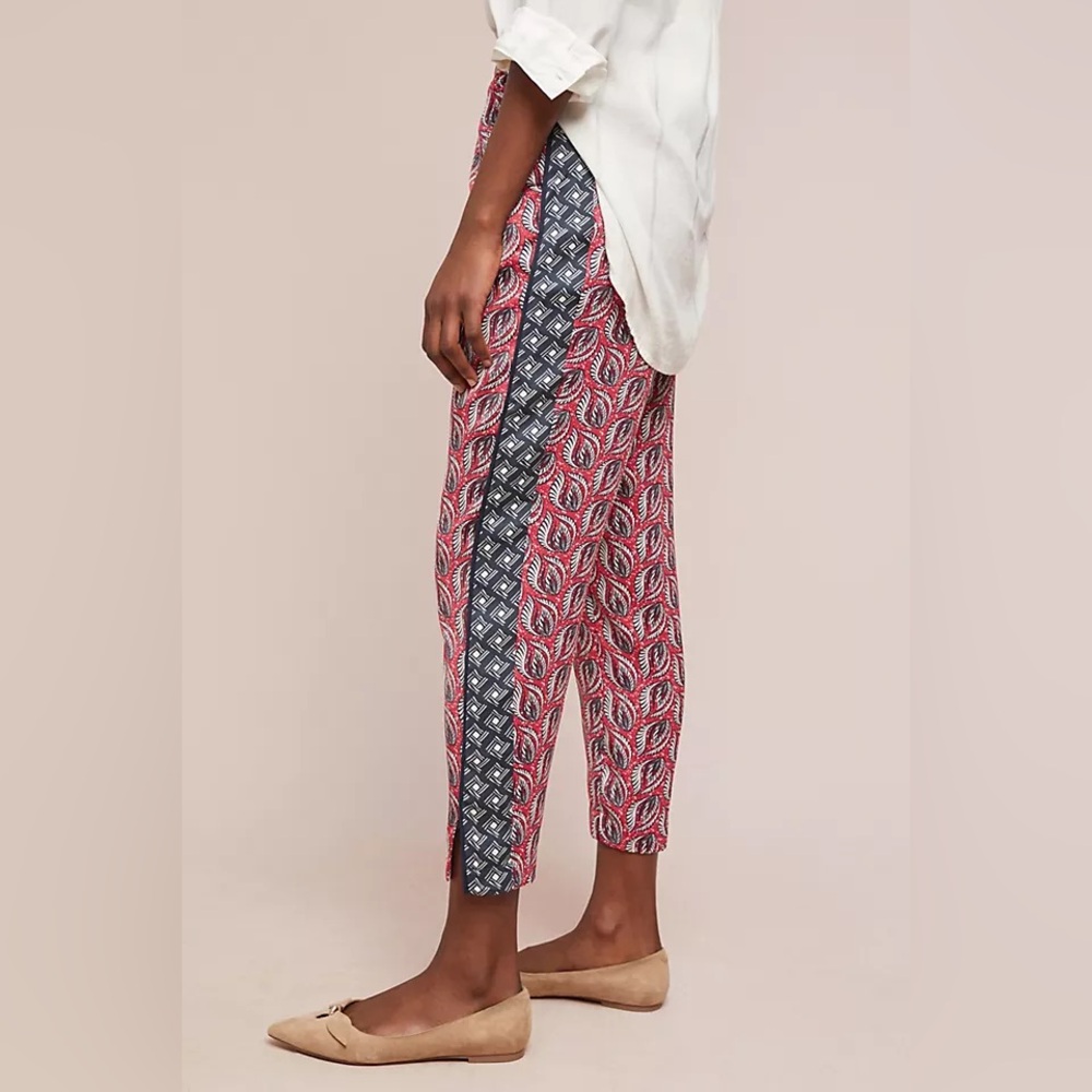 Anthropologie ett:twa Cardiff Printed Pull-on Pants Women’s Size XS NWT Boho - Picture 2 of 10